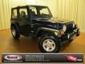 2001 Patriot Blue Pearl Jeep Wrangler Sport 4x4  photo #1