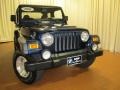 2001 Patriot Blue Pearl Jeep Wrangler Sport 4x4  photo #3