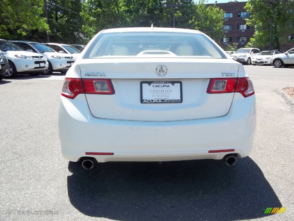 2009 TSX Sedan - Premium White Pearl / Parchment photo #5