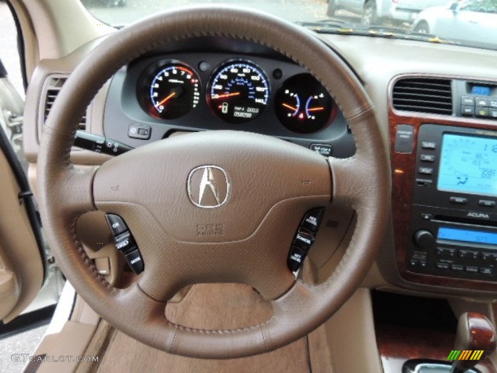 2006 Acura MDX Standard MDX Model Saddle Steering Wheel Photo #72338372