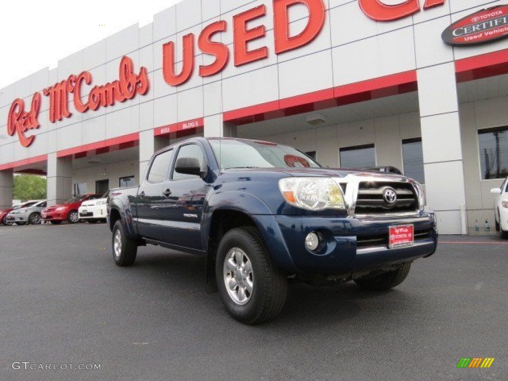 2005 Tacoma PreRunner Double Cab - Indigo Ink Blue Pearl / Graphite Gray photo #1