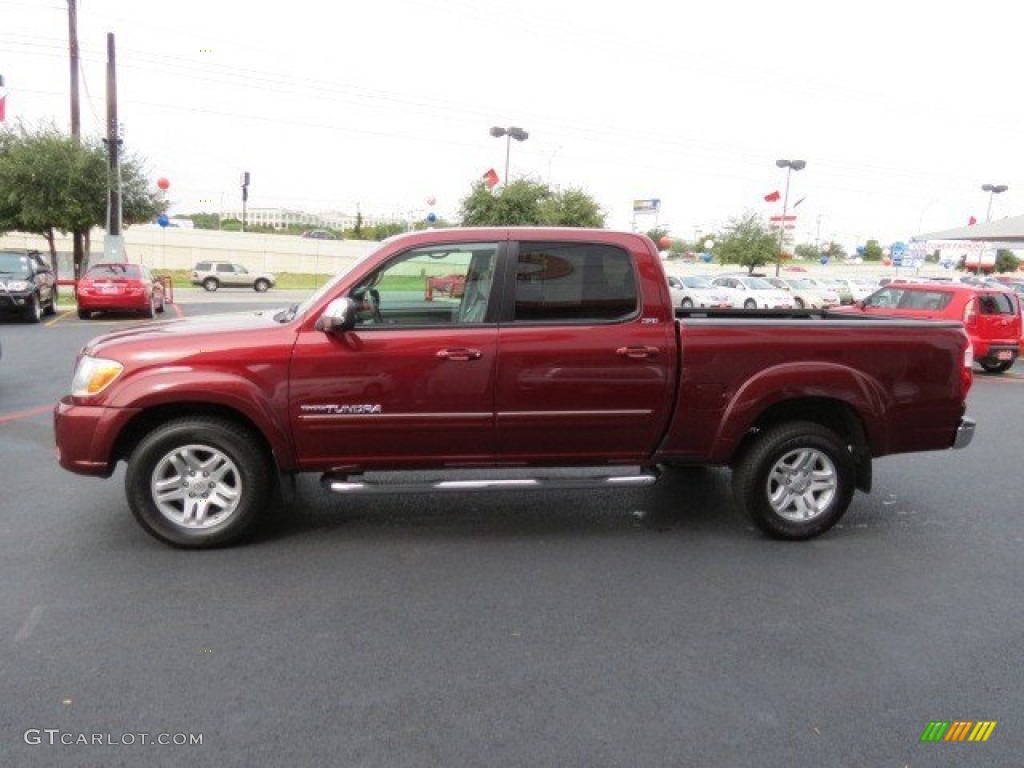 2006 Tundra SR5 Double Cab - Salsa Red Pearl / Taupe photo #4