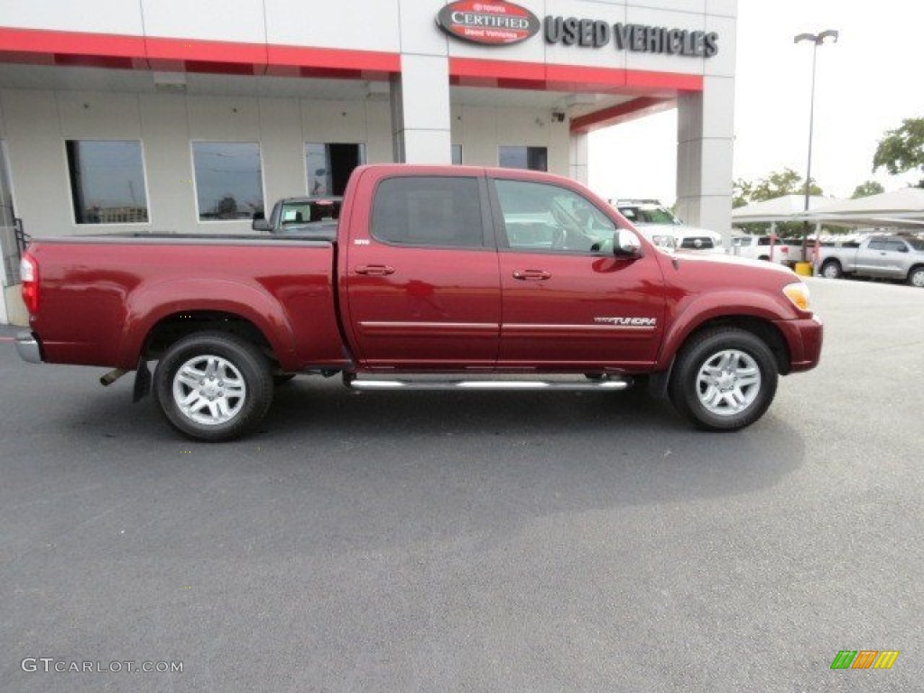2006 Tundra SR5 Double Cab - Salsa Red Pearl / Taupe photo #8