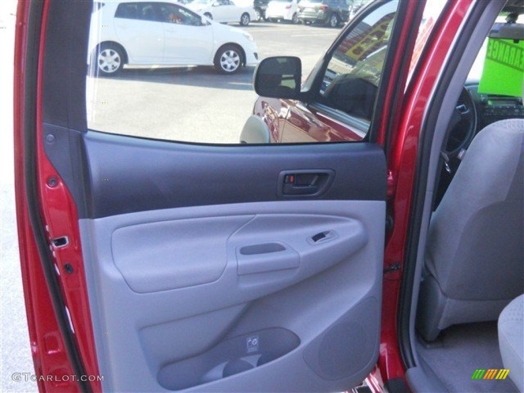 2011 Tacoma V6 PreRunner Double Cab - Barcelona Red Metallic / Graphite Gray photo #7