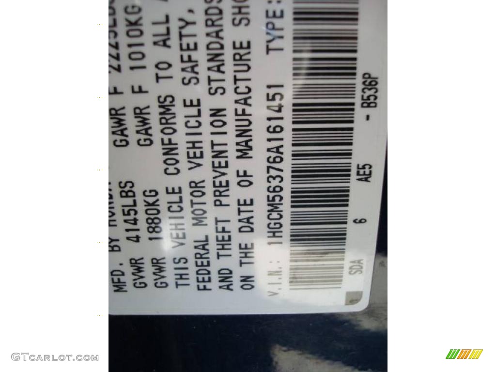 2006 Accord SE Sedan - Royal Blue Pearl / Gray photo #19