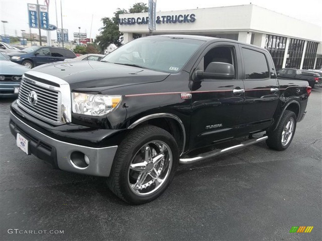 2010 Tundra SR5 CrewMax - Black / Graphite Gray photo #7