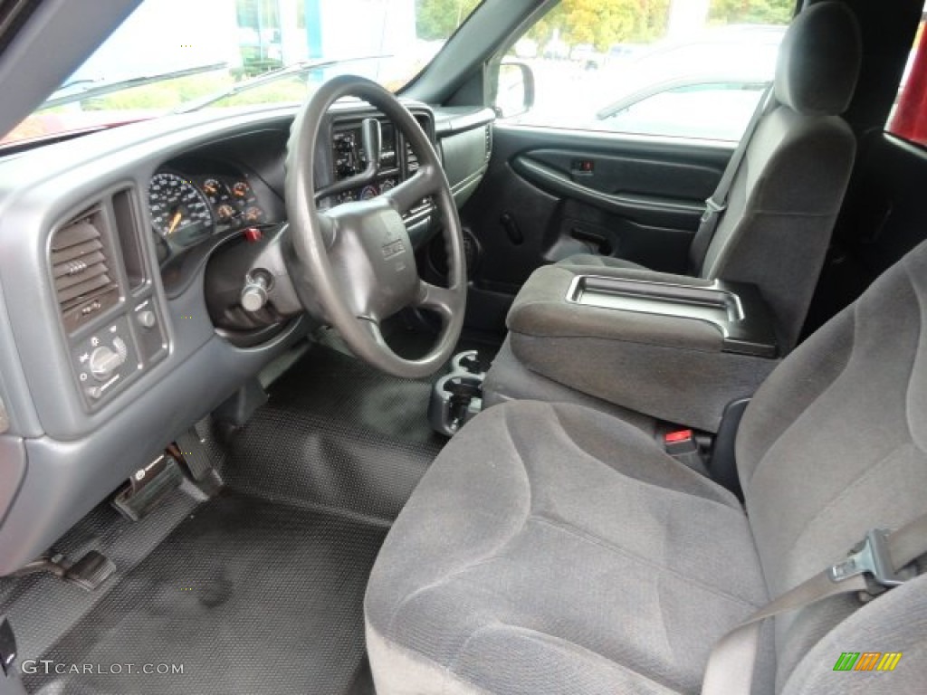 Graphite Interior 2002 GMC Sierra 1500 Regular Cab Photo #72342618