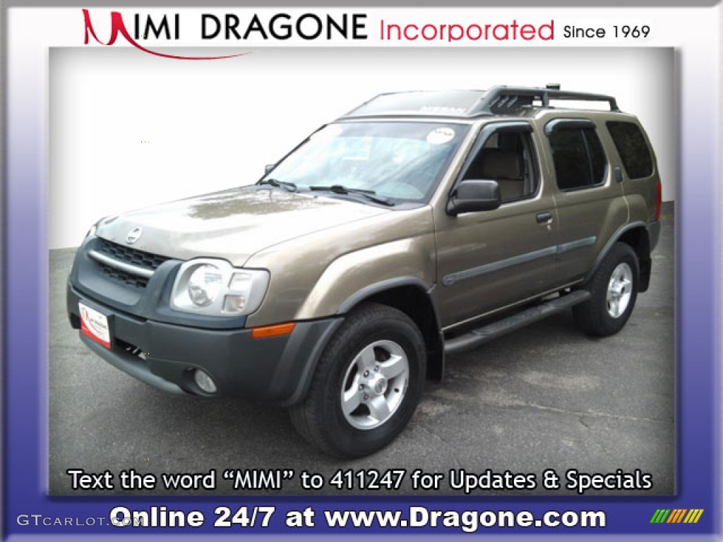 2002 Xterra SE V6 4x4 - Gold Rush Metallic / Sage photo #1