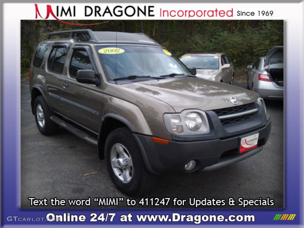 2002 Xterra SE V6 4x4 - Gold Rush Metallic / Sage photo #4