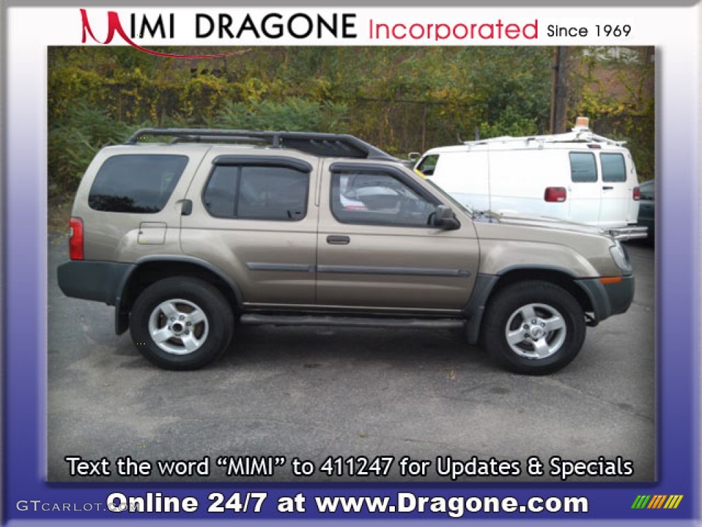 2002 Xterra SE V6 4x4 - Gold Rush Metallic / Sage photo #5