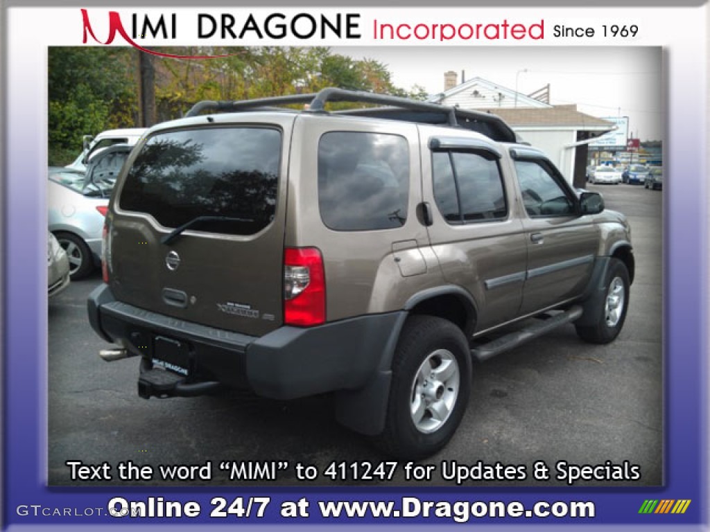 2002 Xterra SE V6 4x4 - Gold Rush Metallic / Sage photo #6