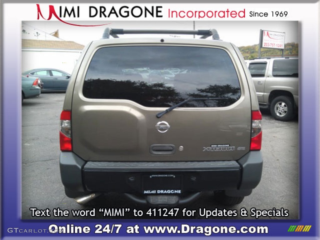 2002 Xterra SE V6 4x4 - Gold Rush Metallic / Sage photo #7