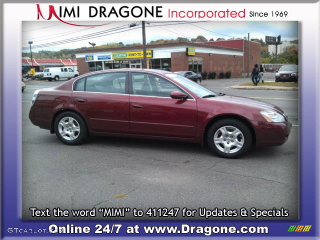 2002 Altima 2.5 S - Nouveau Ruby / Frost Gray photo #5