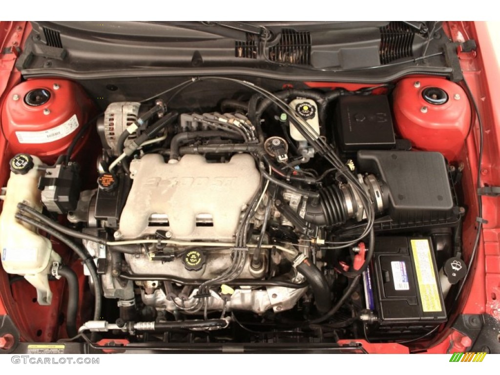2002 Grand Am SE Sedan - Bright Red / Dark Pewter photo #18