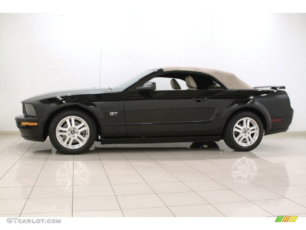 Black 2007 Ford Mustang GT Premium Convertible Exterior Photo #72343785