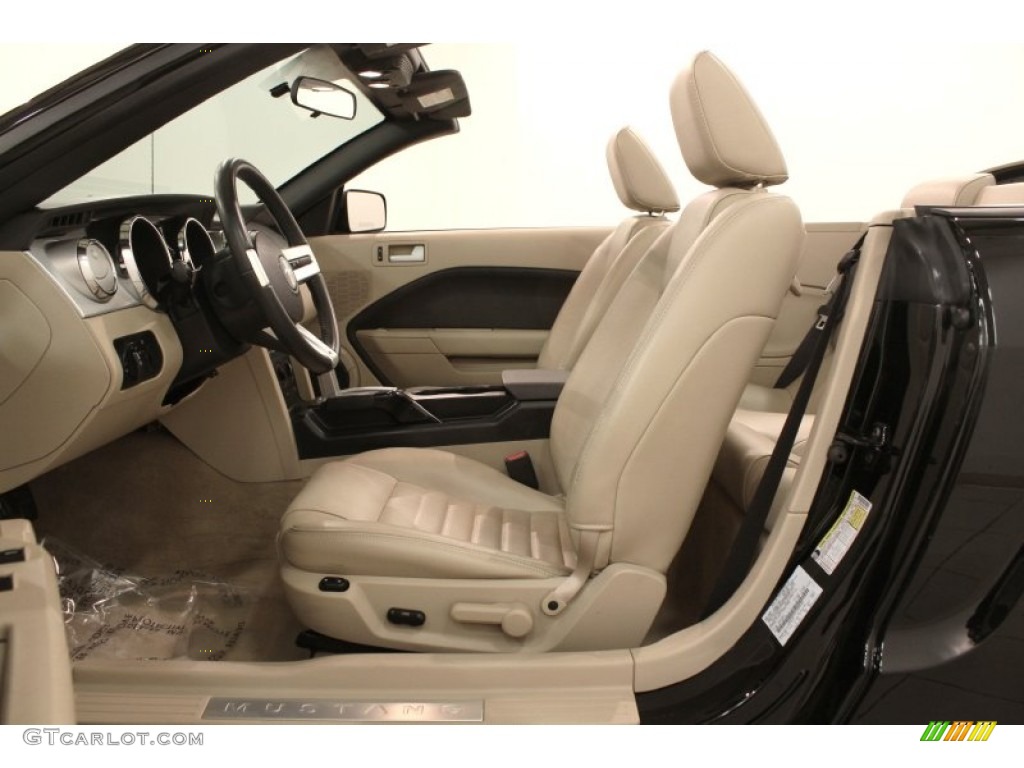 Medium Parchment Interior 2007 Ford Mustang GT Premium Convertible Photo #72343803