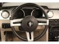 Medium Parchment 2007 Ford Mustang GT Premium Convertible Steering Wheel