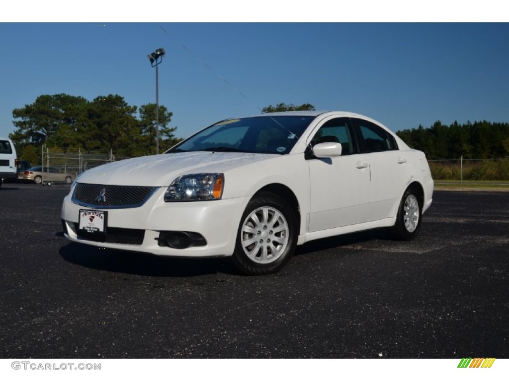 White Pearl 2012 Mitsubishi Galant FE Exterior Photo #72344488