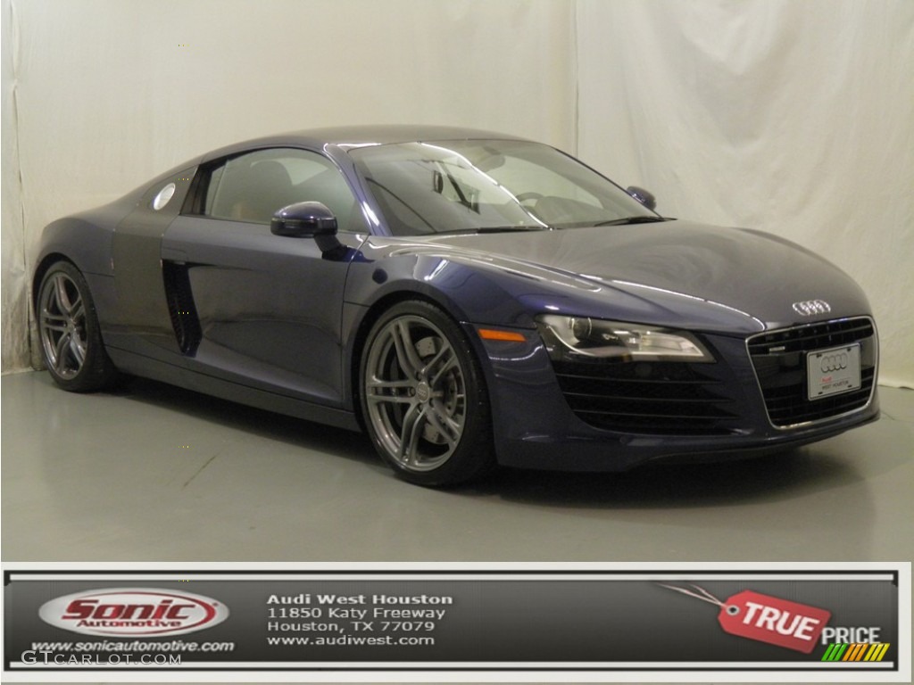 2009 R8 4.2 FSI quattro - Mugello Blue Pearl Effect / Fine Nappa Tuscan Brown Leather photo #1