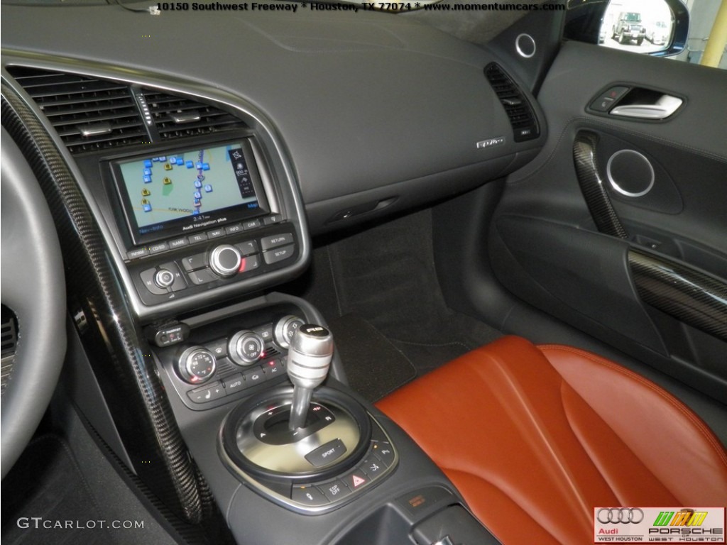 2009 R8 4.2 FSI quattro - Mugello Blue Pearl Effect / Fine Nappa Tuscan Brown Leather photo #9