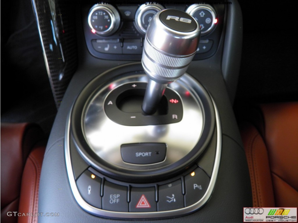 2009 R8 4.2 FSI quattro - Mugello Blue Pearl Effect / Fine Nappa Tuscan Brown Leather photo #10