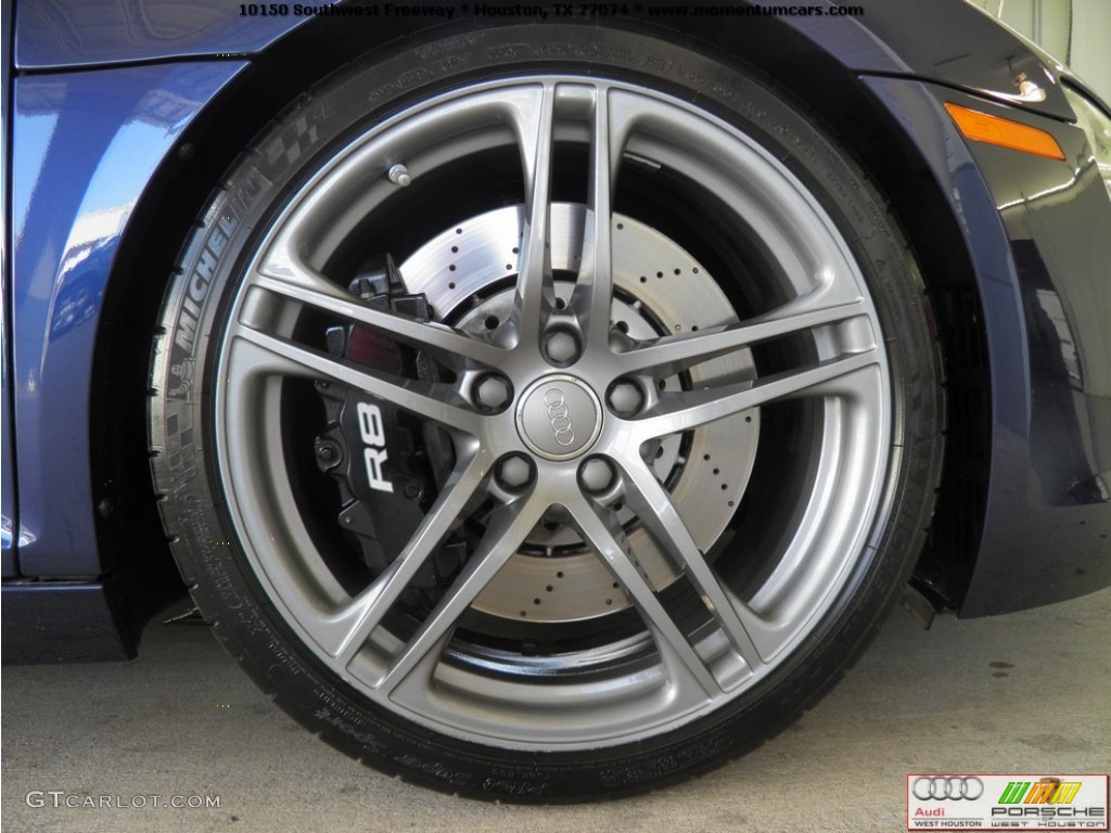 2009 R8 4.2 FSI quattro - Mugello Blue Pearl Effect / Fine Nappa Tuscan Brown Leather photo #33
