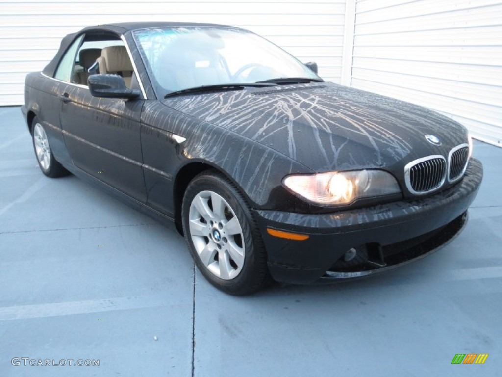 2006 3 Series 325i Convertible - Black Sapphire Metallic / Sand photo #1