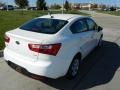 2013 Clear White Kia Rio LX Sedan  photo #4