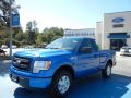 2013 Blue Flame Metallic Ford F150 STX Regular Cab  photo #1