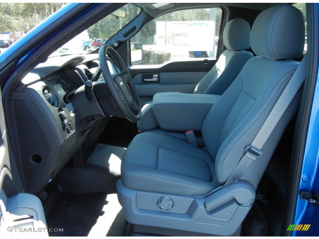 Steel Gray Interior 2013 Ford F150 STX Regular Cab Photo #72348006