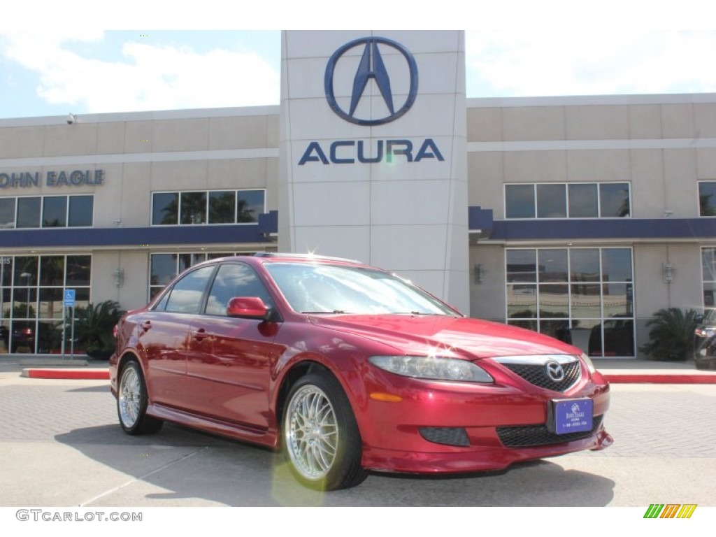 2003 MAZDA6 i Sedan - Redfire Metallic / Gray photo #1