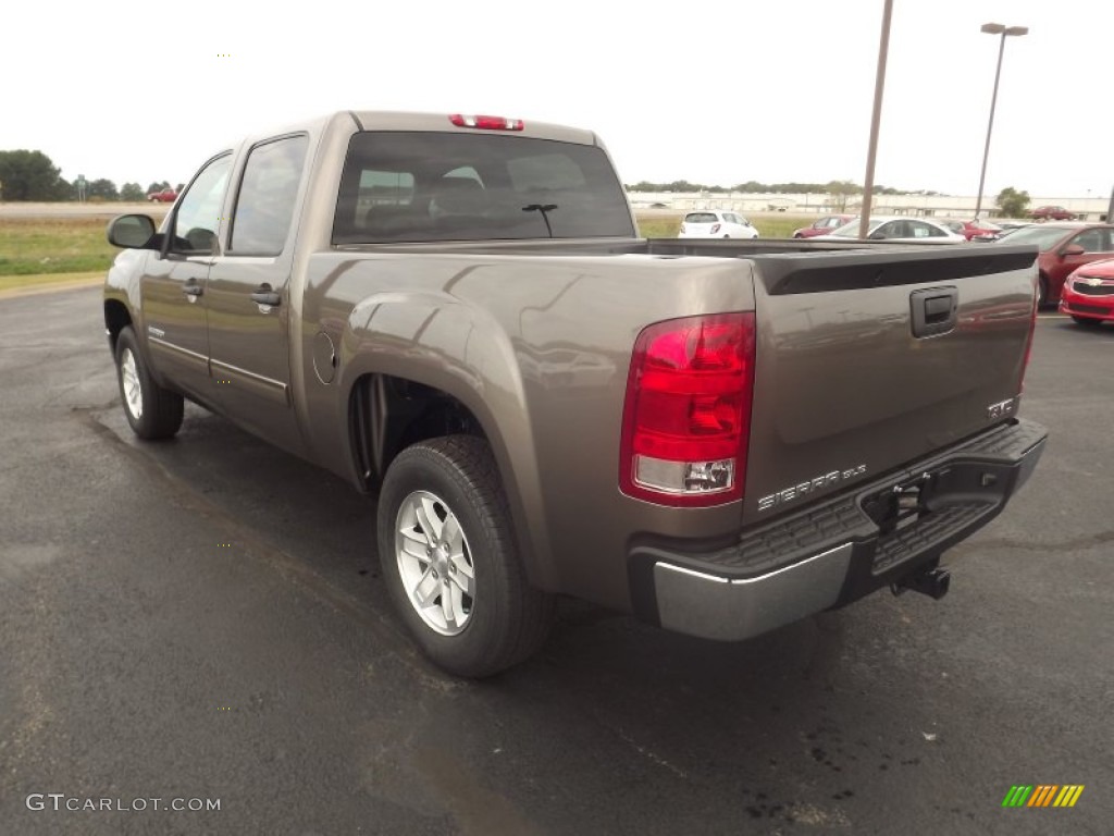 2013 Sierra 1500 SLE Crew Cab - Mocha Steel Metallic / Very Dark Cashmere/Light Cashmere photo #7