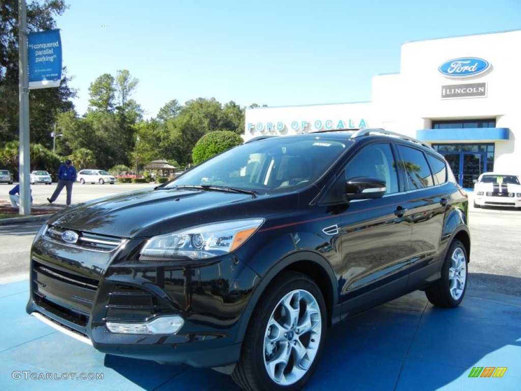 2013 Escape Titanium 2.0L EcoBoost - Tuxedo Black Metallic / Charcoal Black photo #1