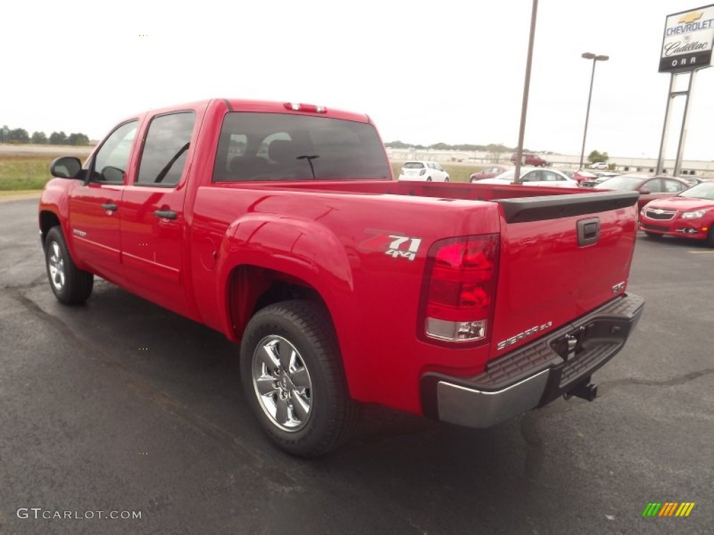 2013 Sierra 1500 SLE Crew Cab 4x4 - Fire Red / Ebony photo #7