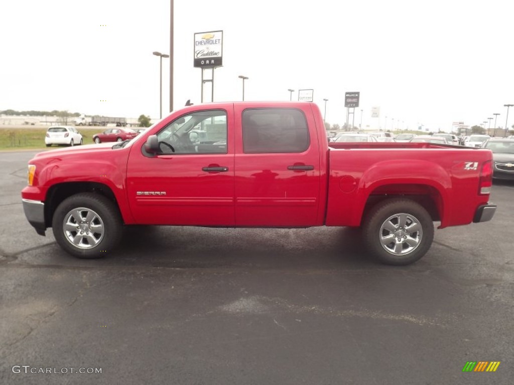 2013 Sierra 1500 SLE Crew Cab 4x4 - Fire Red / Ebony photo #8