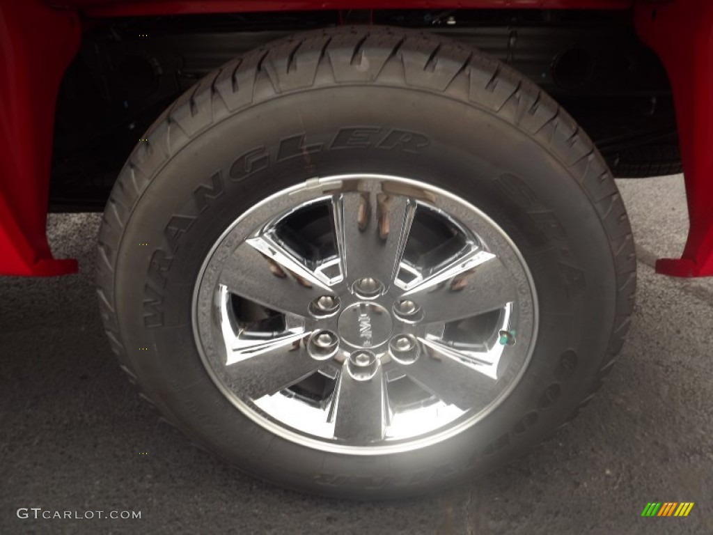 2013 Sierra 1500 SLE Crew Cab 4x4 - Fire Red / Ebony photo #17