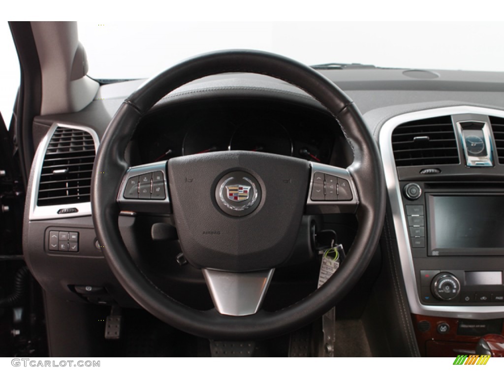 2008 Cadillac SRX V8 Ebony/Ebony Steering Wheel Photo #72349836