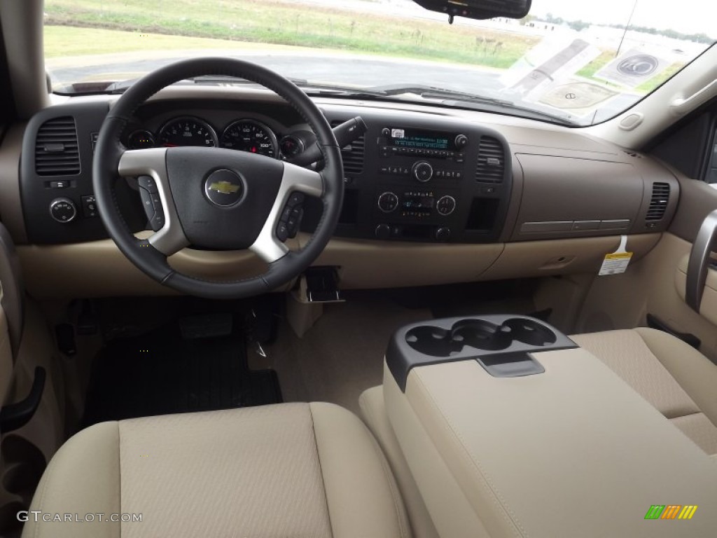 2013 Silverado 1500 LT Crew Cab - Deep Ruby Metallic / Light Cashmere/Dark Cashmere photo #9