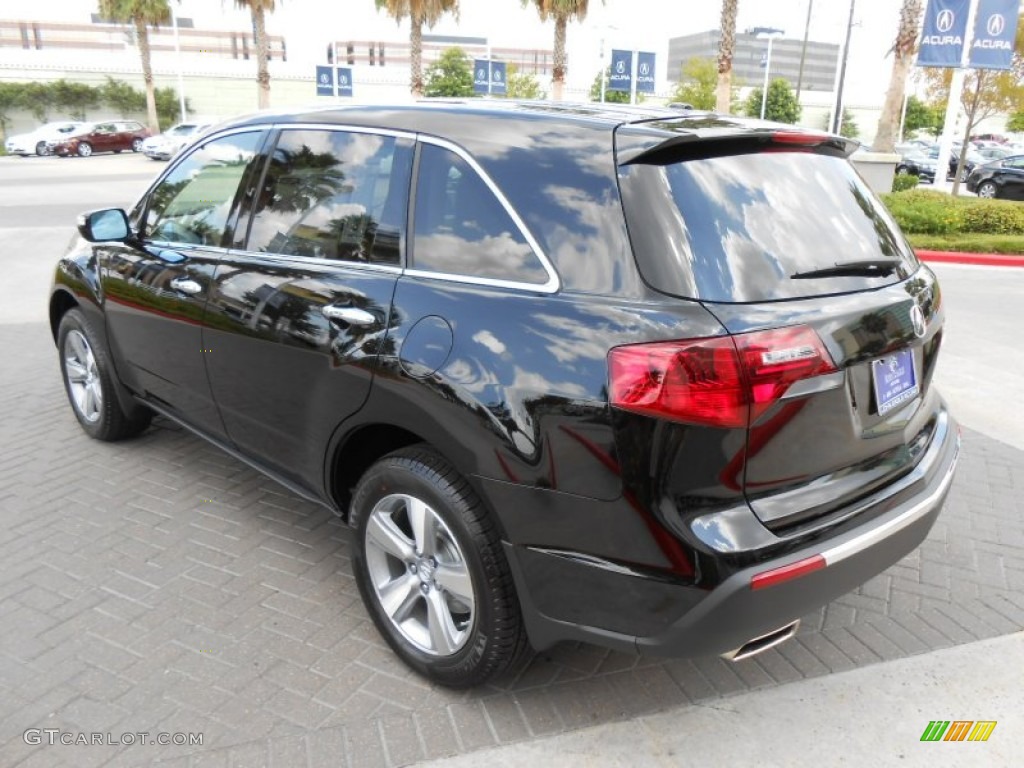 2013 MDX SH-AWD Technology - Crystal Black Pearl / Parchment photo #5