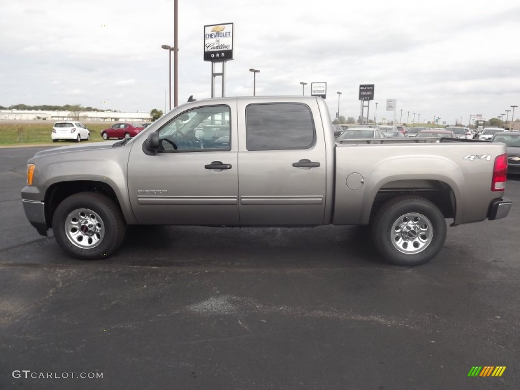 2012 Sierra 1500 SL Crew Cab 4x4 - Steel Gray Metallic / Dark Titanium photo #8