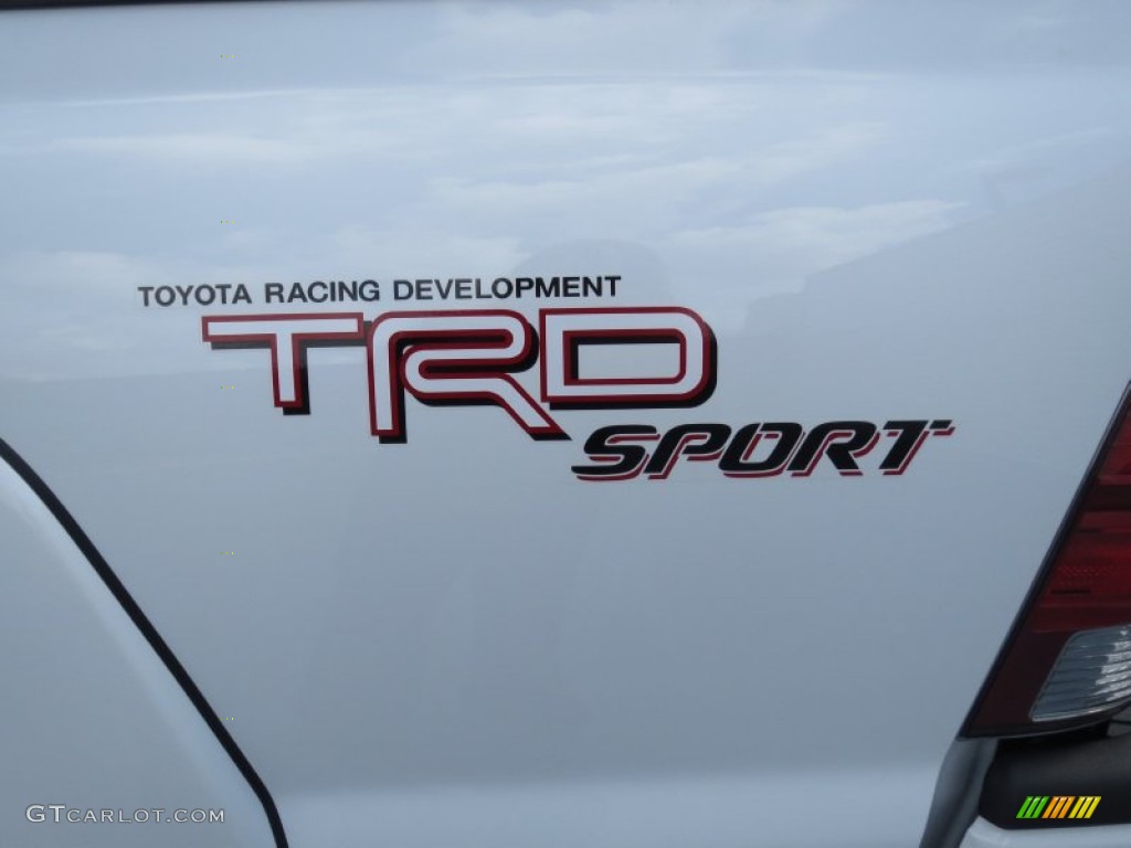 2013 Tacoma V6 TRD Sport Prerunner Double Cab - Super White / Graphite photo #13