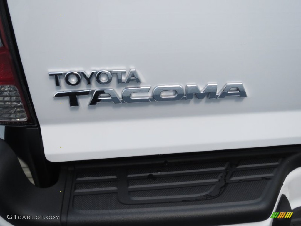 2013 Tacoma V6 TRD Sport Prerunner Double Cab - Super White / Graphite photo #14