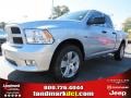 2012 Bright Silver Metallic Dodge Ram 1500 Express Quad Cab  photo #1