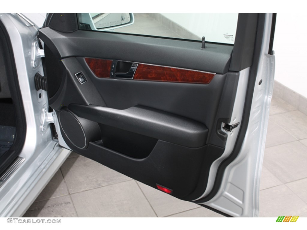 2011 Mercedes-Benz C 300 Sport 4Matic Black Door Panel Photo #72351707