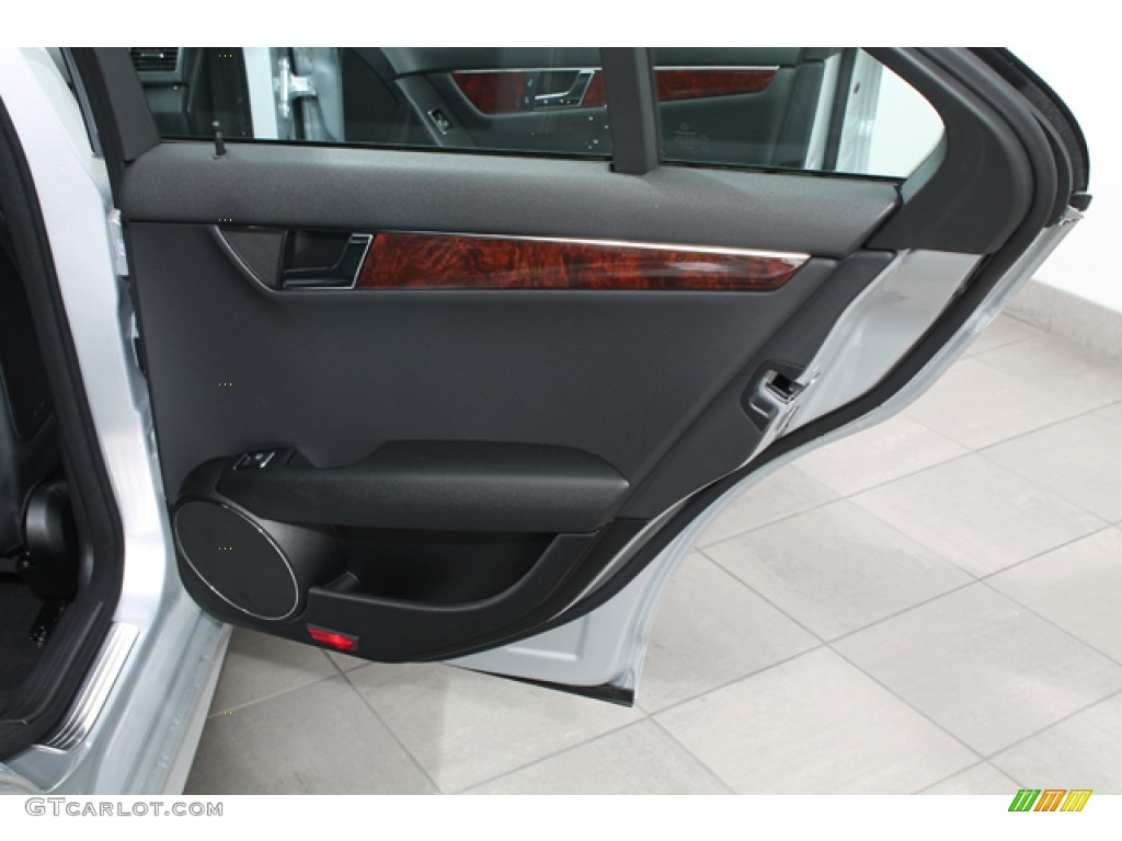 2011 Mercedes-Benz C 300 Sport 4Matic Black Door Panel Photo #72351735