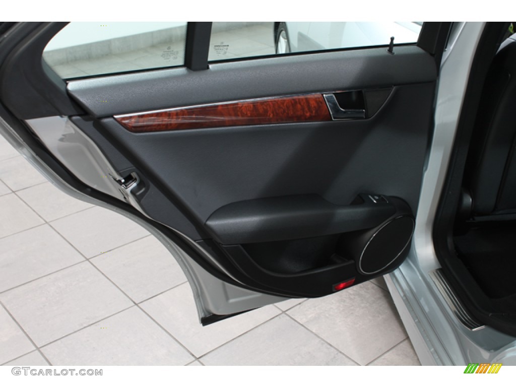 2011 Mercedes-Benz C 300 Sport 4Matic Black Door Panel Photo #72351762