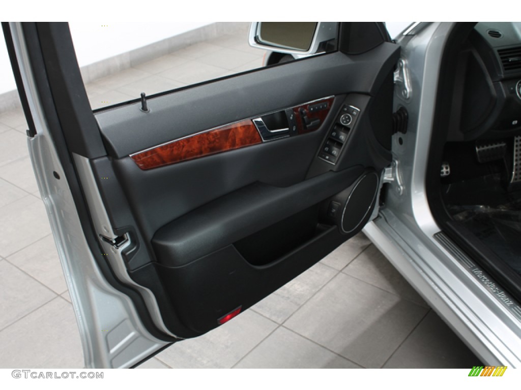2011 Mercedes-Benz C 300 Sport 4Matic Black Door Panel Photo #72351789