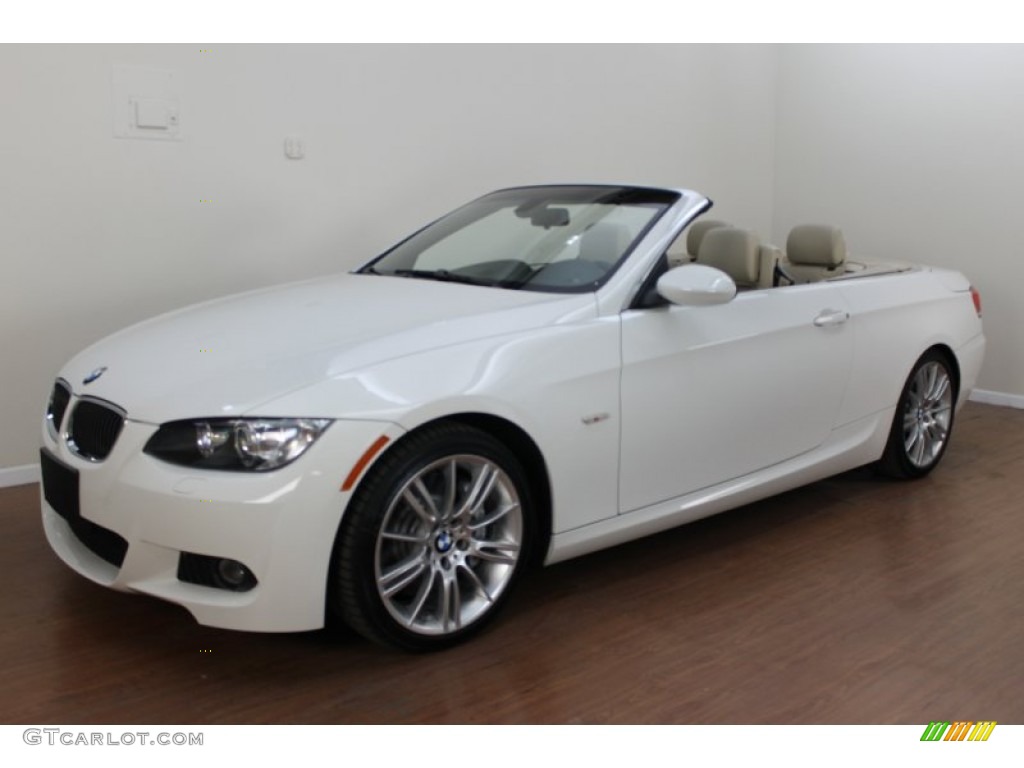 2009 3 Series 335i Convertible - Alpine White / Cream Beige Dakota Leather photo #1