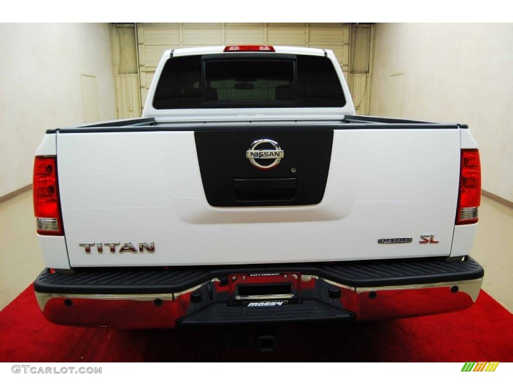 2011 Titan SL Crew Cab - Blizzard White / Charcoal photo #5