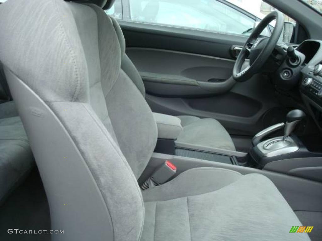 2007 Civic LX Coupe - Galaxy Gray Metallic / Gray photo #6
